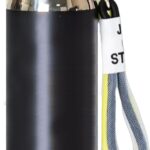 "Stainless Steel Insulated Water Bottle, 22.2 oz, Keeps Liquid Hot 16 Hours, Double Wall Vacuum Flask for Gym, Outdoor Activities, Sports - Black"