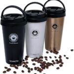 "Stainless Steel Travel Mug, Double Wall Vacuum Insulated Tumbler - Keeps Beverages Hot or Cold for Hours - Ideal Gift"